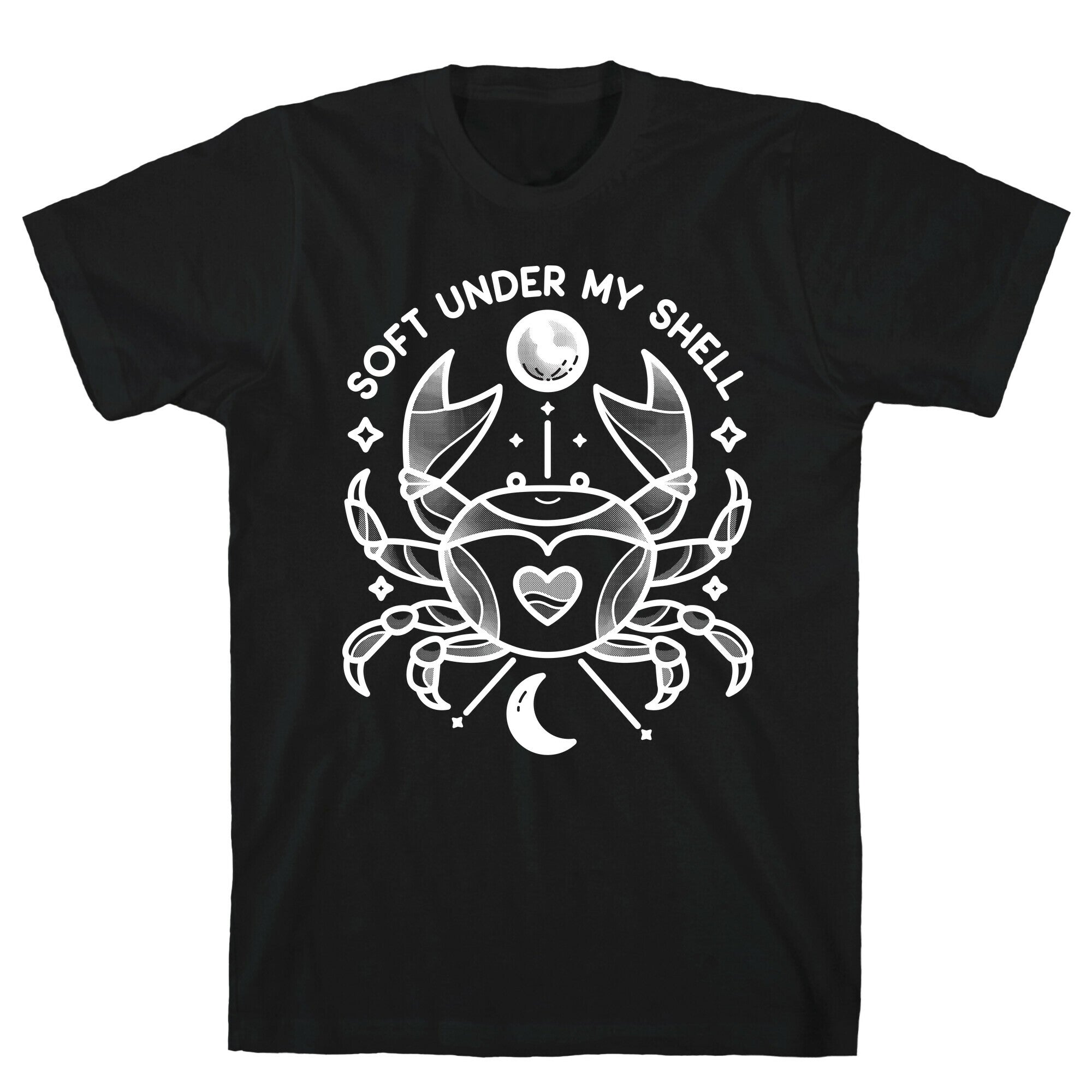 Soft Under My Shell - Cancer Crab T-Shirt